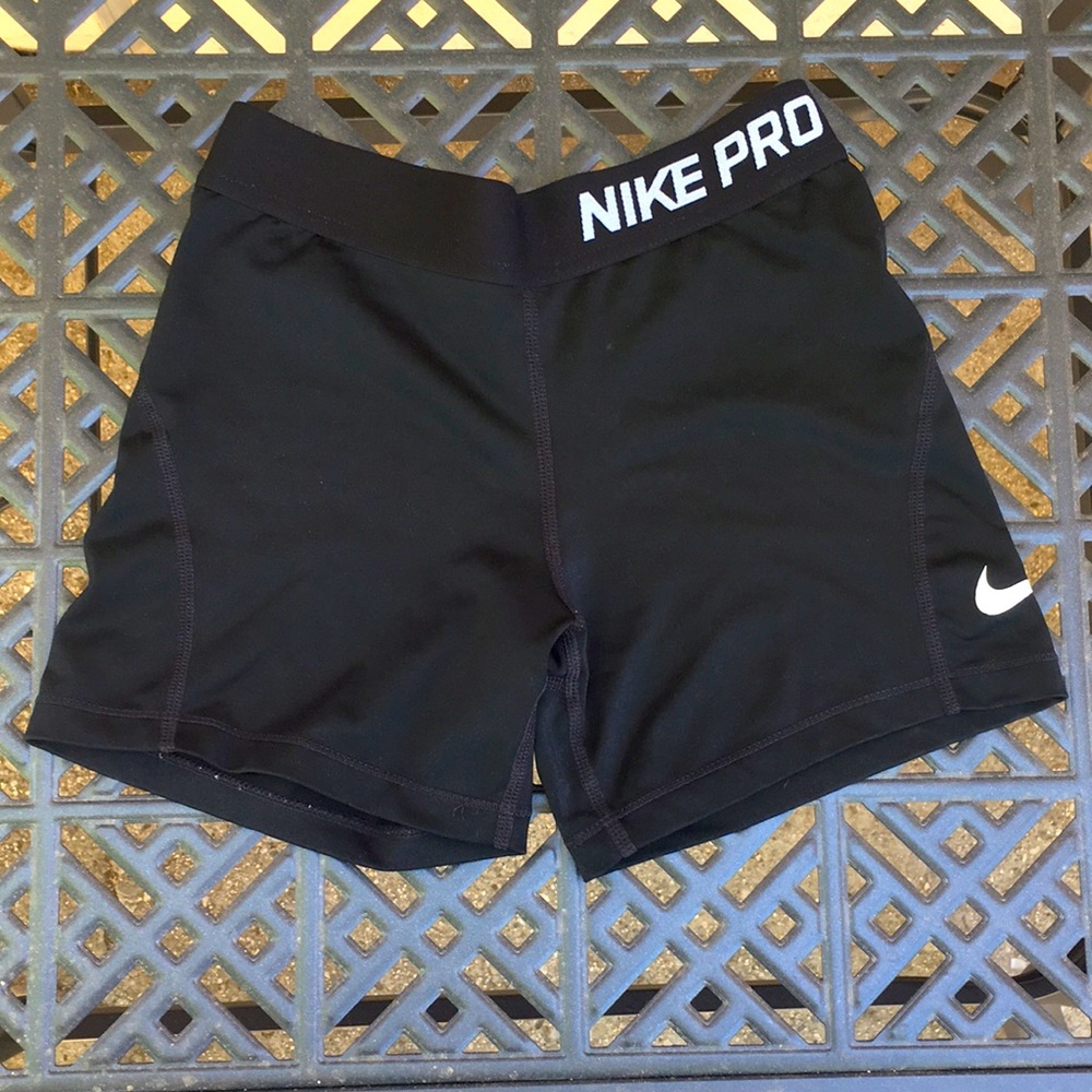 Black Medium Nike Pros Shorts